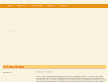 Tablet Screenshot of ilfornobakery.biz